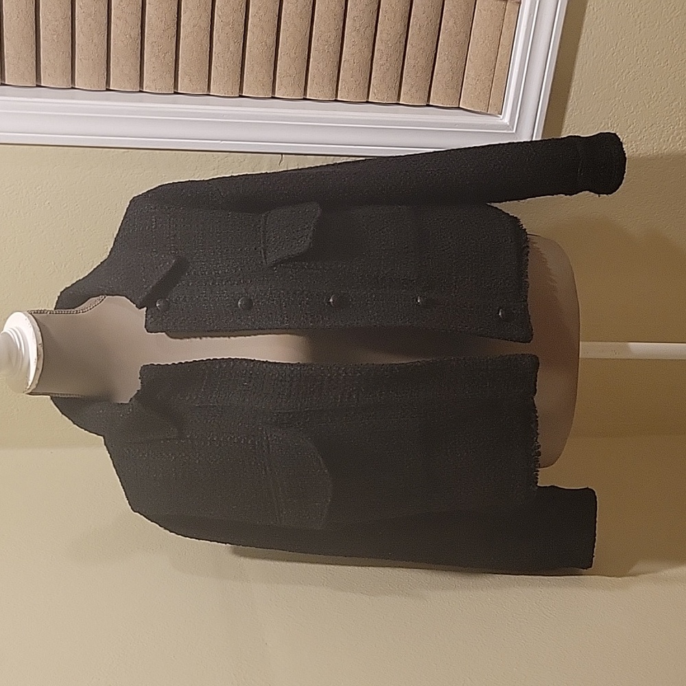 Zara tweed blazer coat